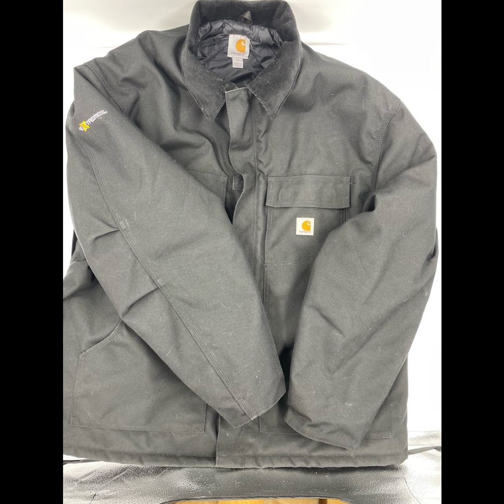 Carharrt Authentic coat black with cuffs and gold zipper